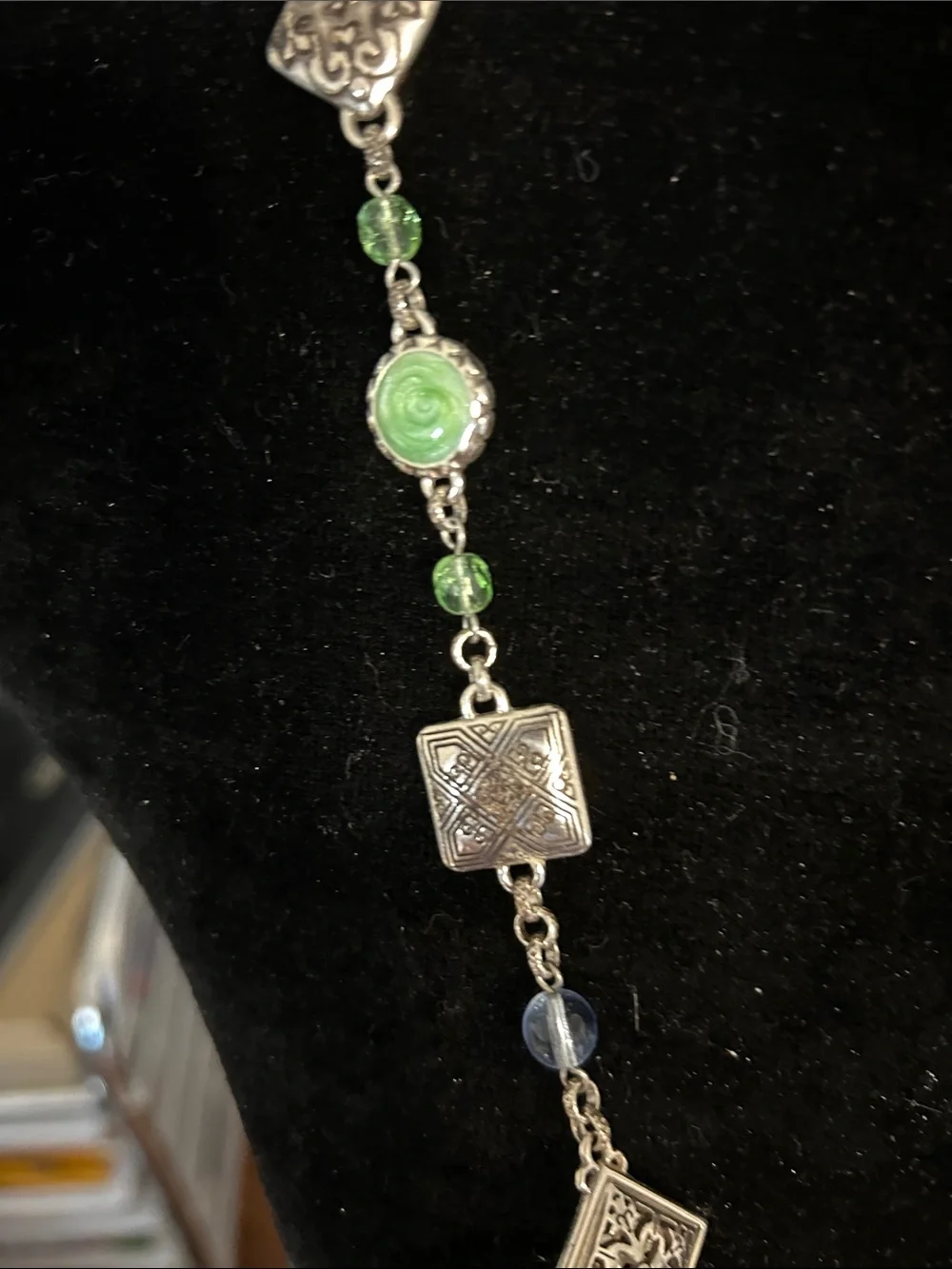 Brighton Multicolor Beaded Silver-Tone Long Necklace NWOT